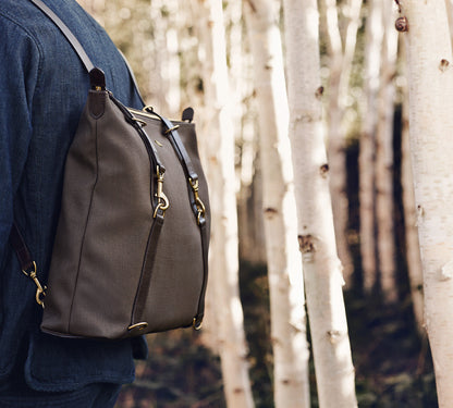 Day Pack Navy/Dark Brown