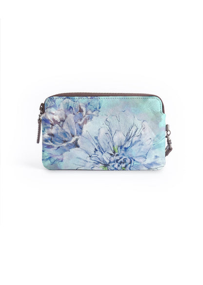 Blue Peonies Clutch