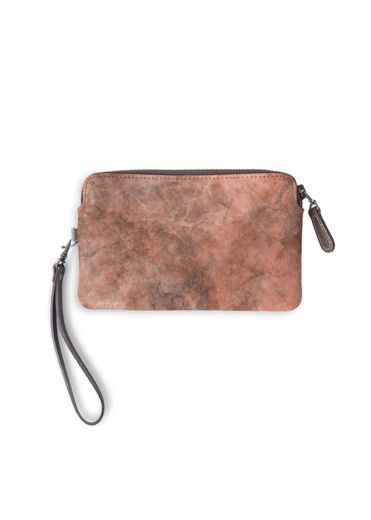 Peach Marble Clutch