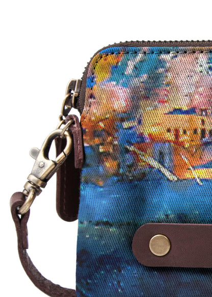 Santorini Collage Clutch