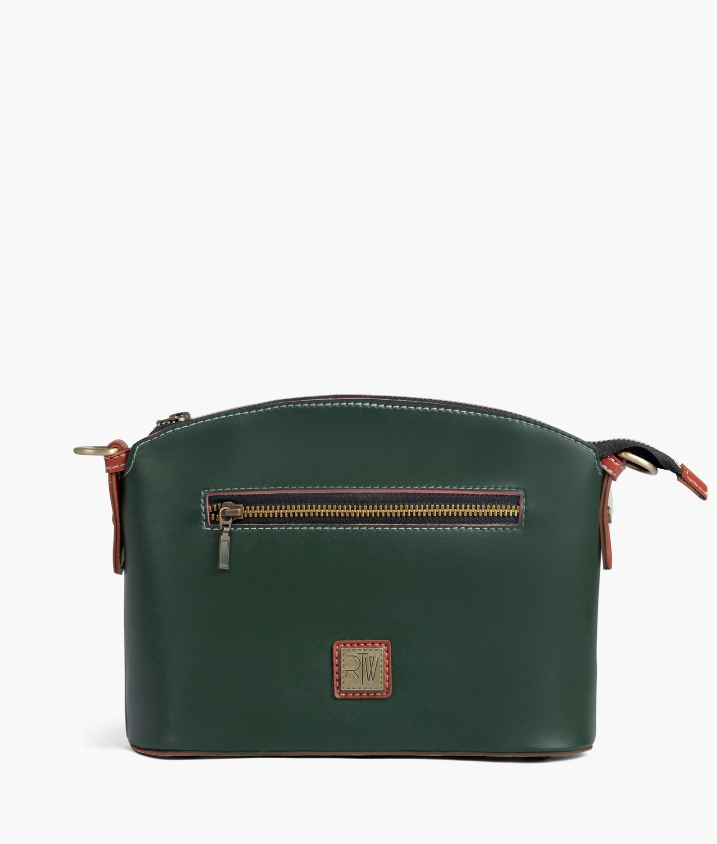 Army green dome cross-body bag