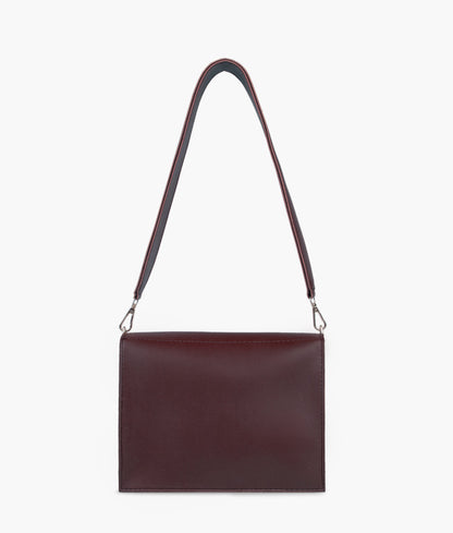 Burgundy mini cross-body bag