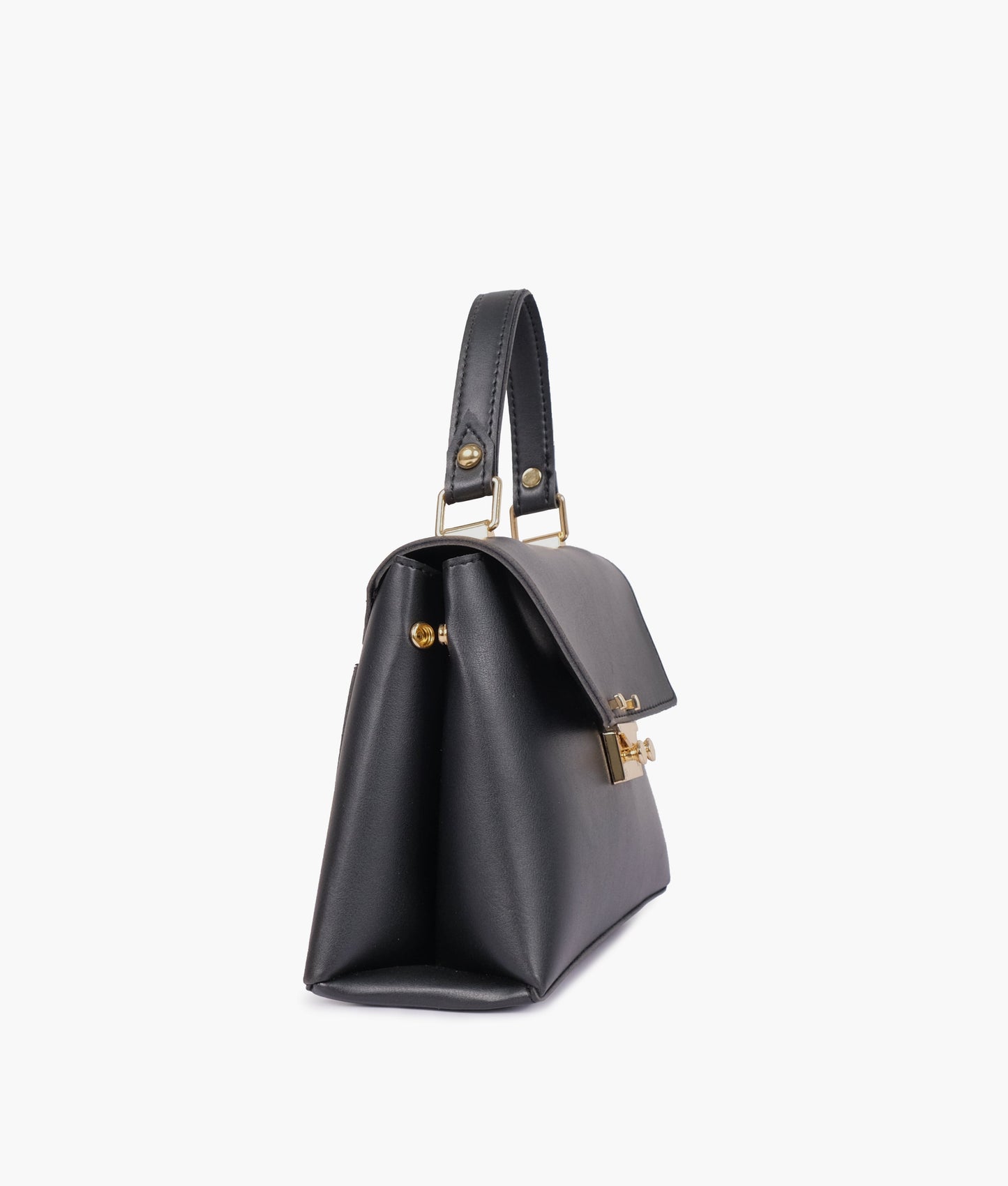 Black mini top-handle bag