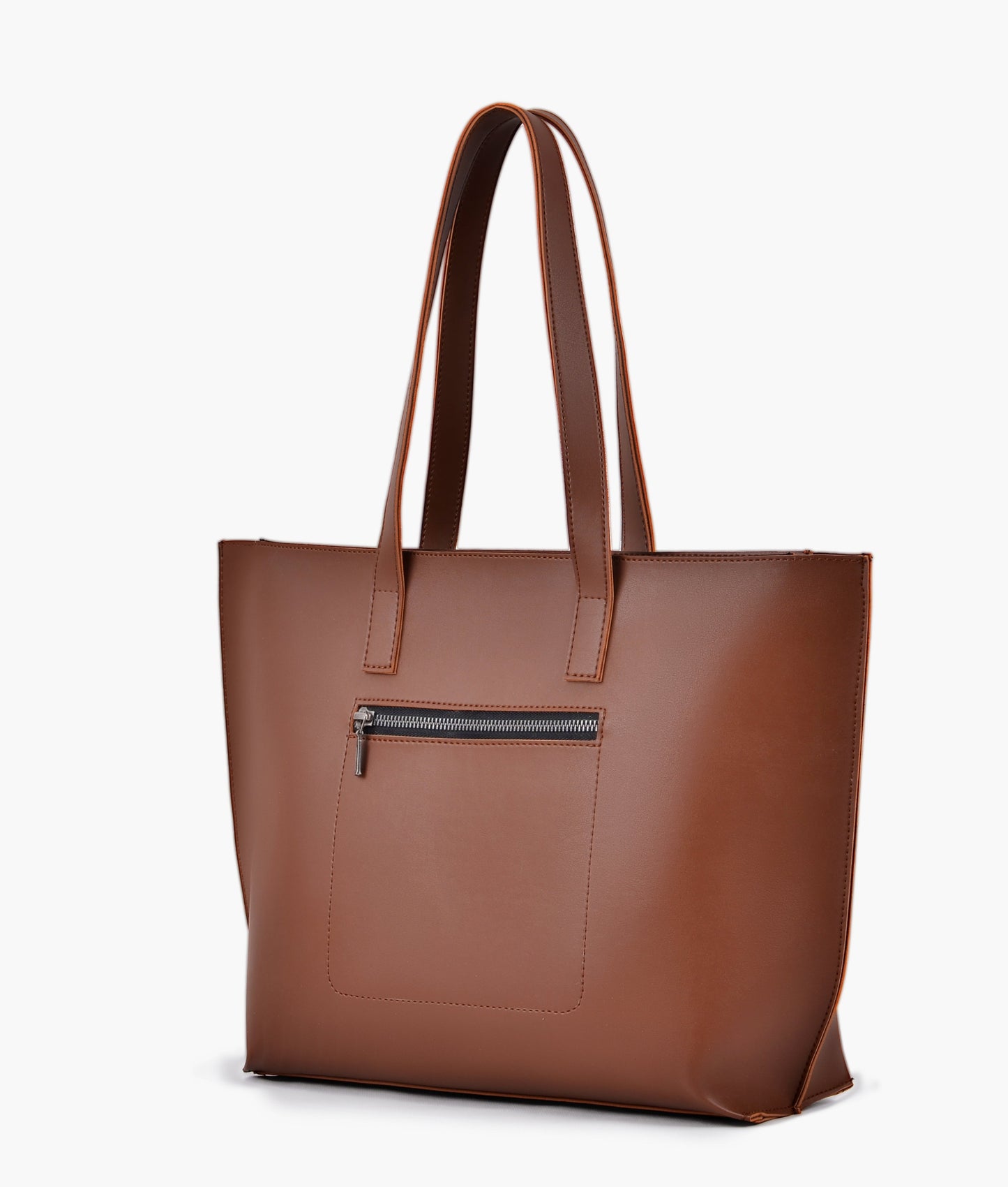 Horse brown long handle tote bag