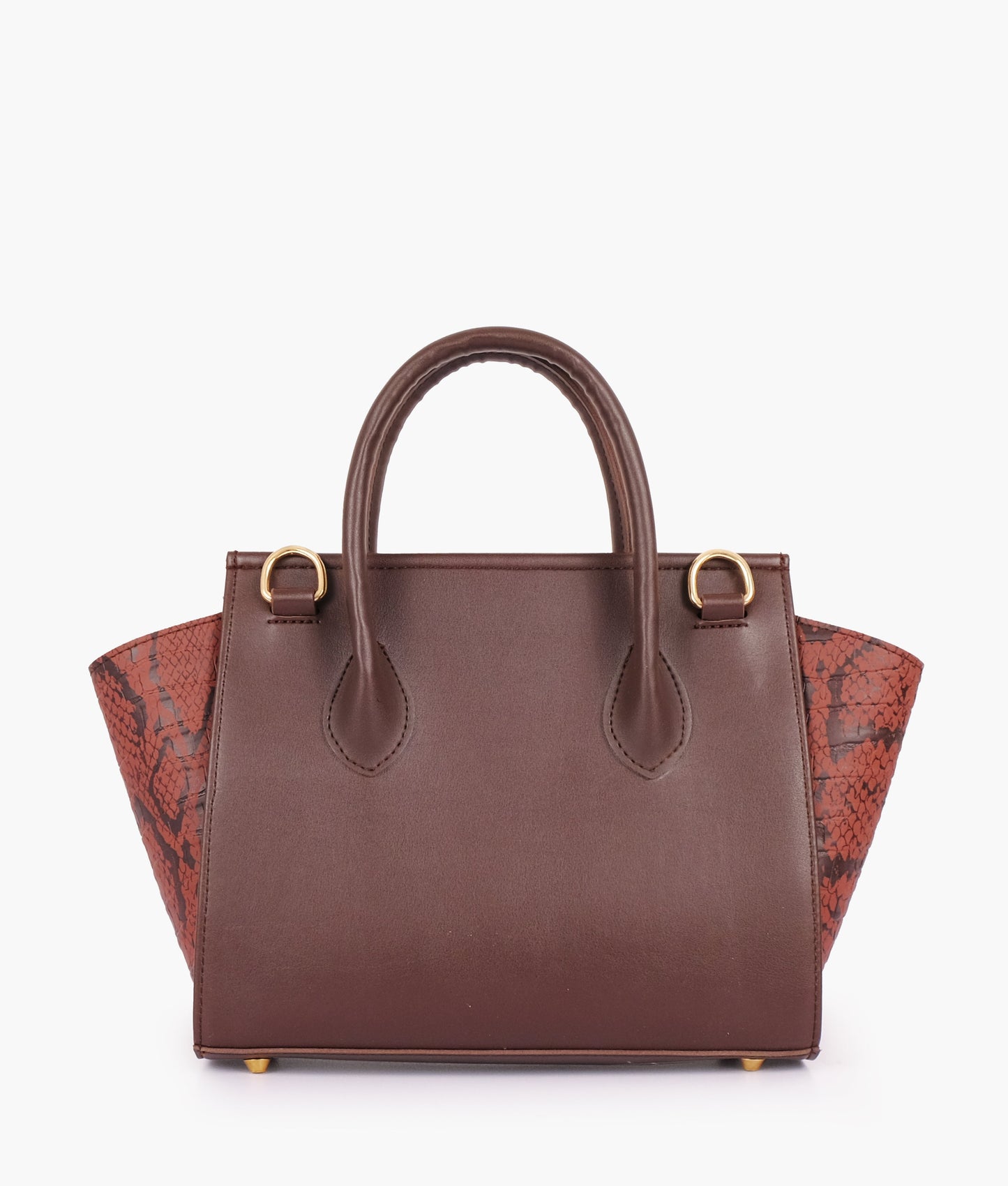 Dark brown trapeze handbag