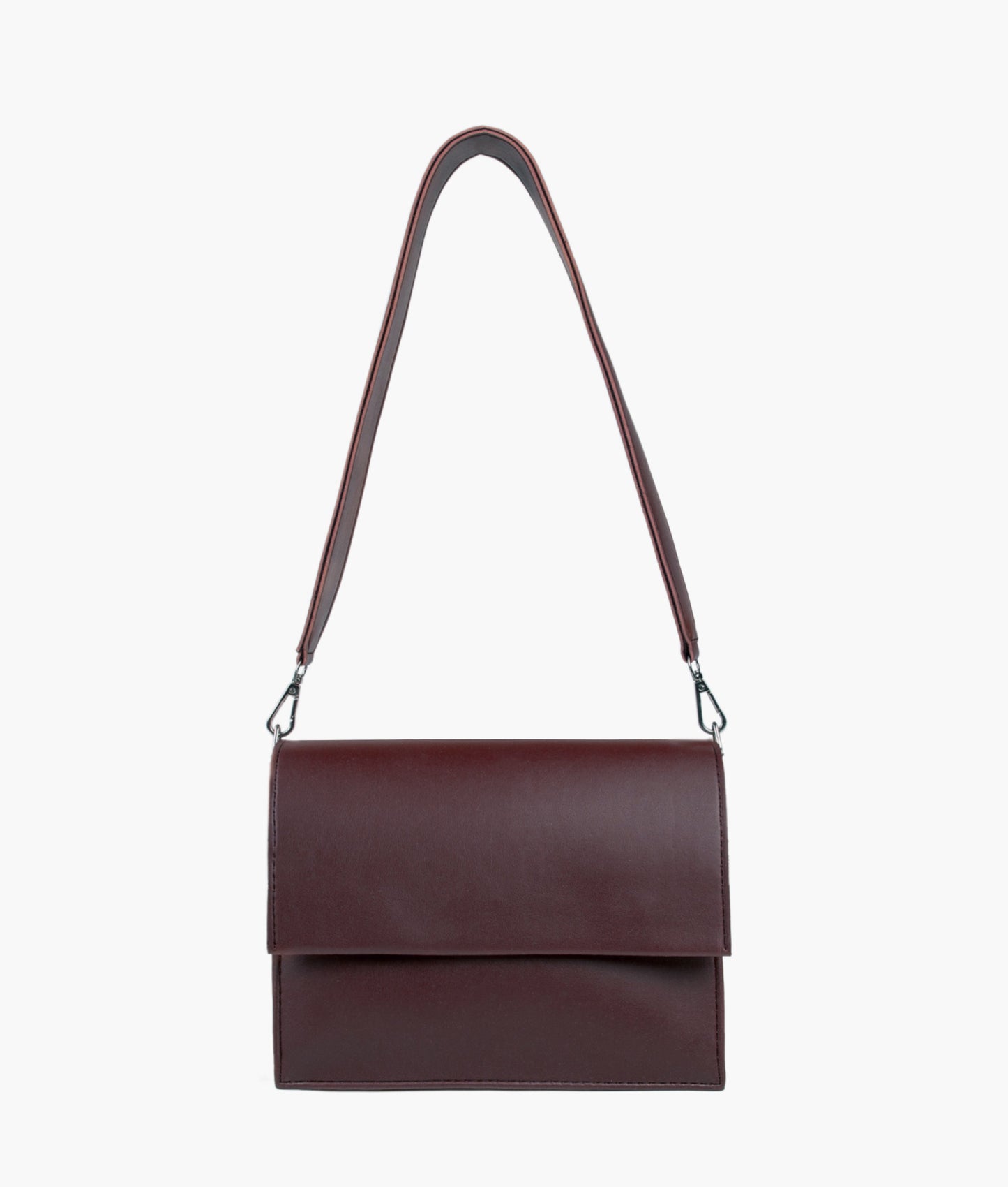 Burgundy mini cross-body bag